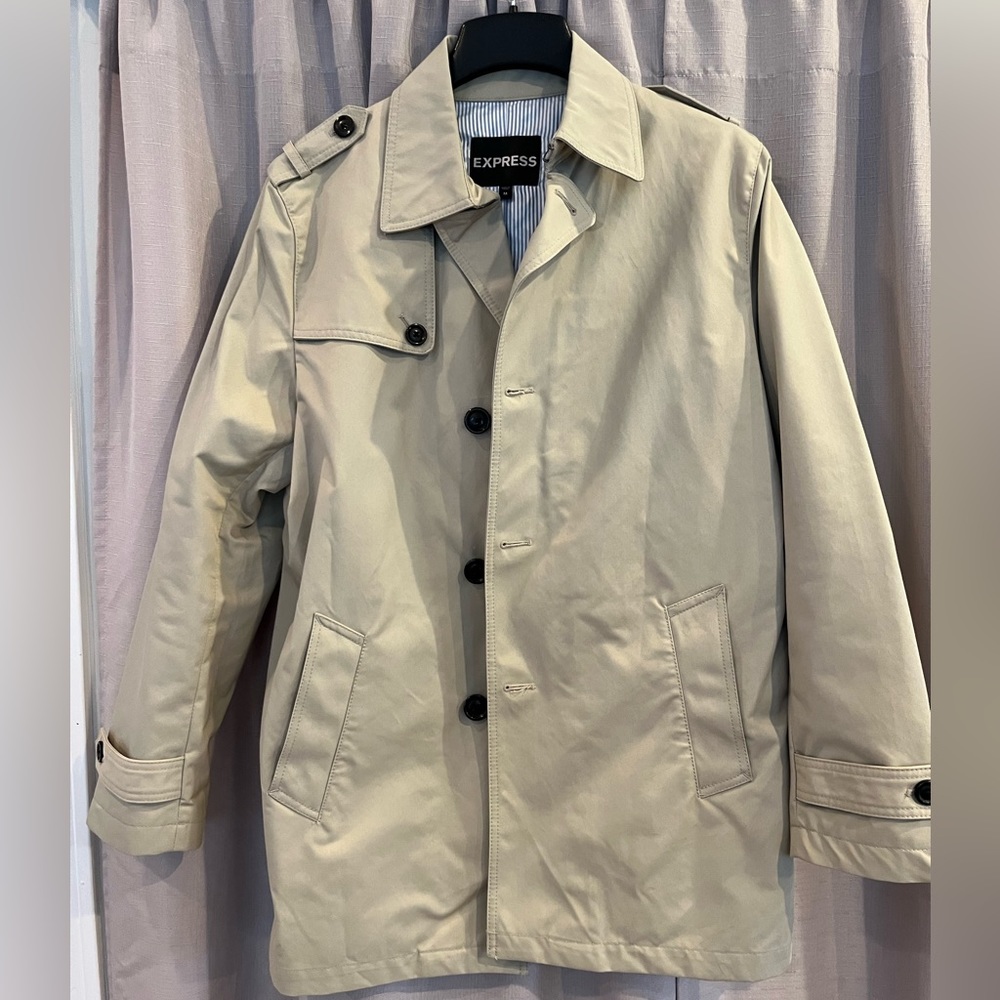 Express mid length trench coat